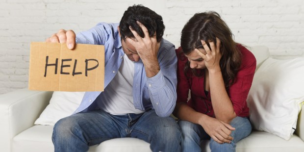 stressed couple