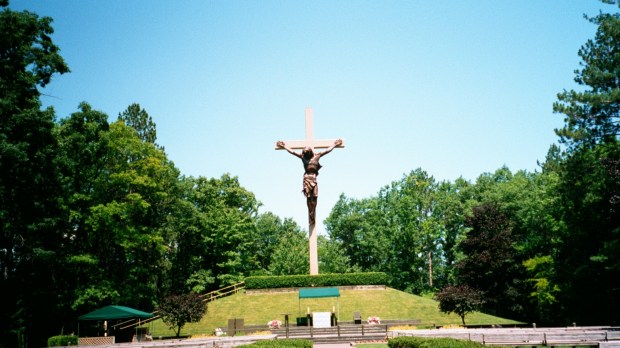 CROSS IN THE WOODS; MICHIGAN