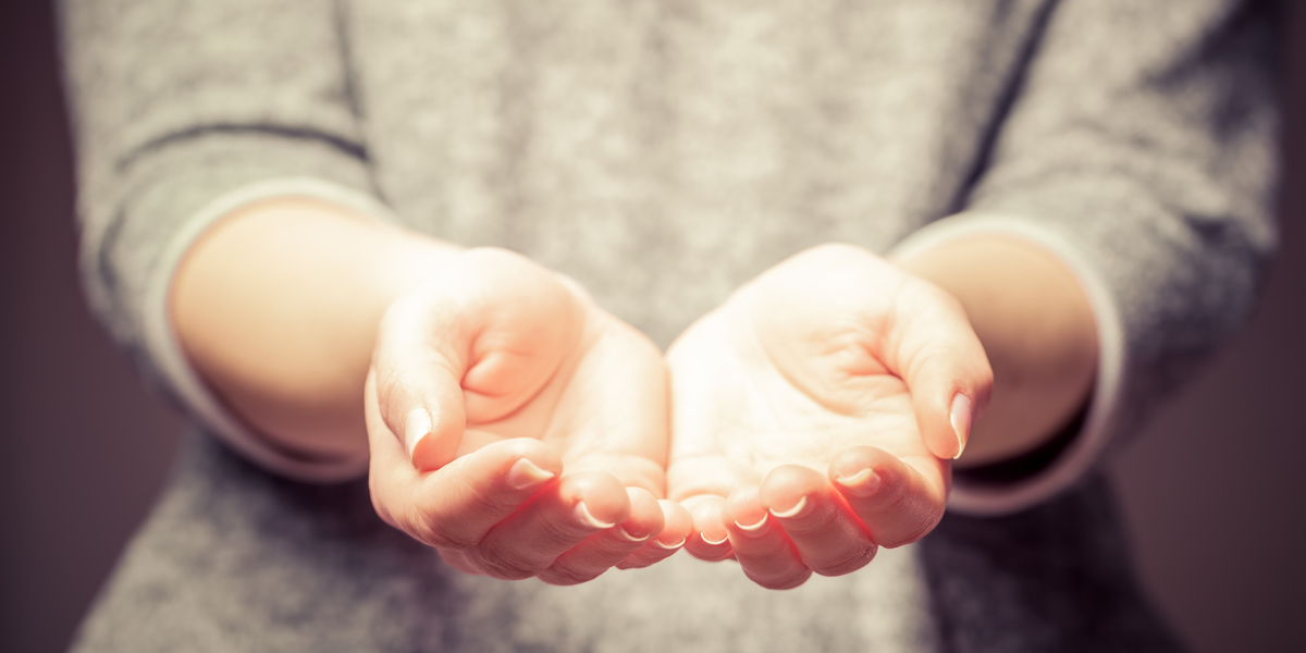 HANDS, WOMAN, OFFER