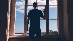 BOY, WINDOW, CLOUD