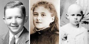 8 santos populares cuando eran jóvenes estudiantes