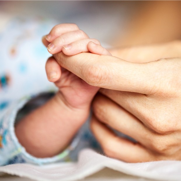 NEWBORN, HANDS, MOTHER