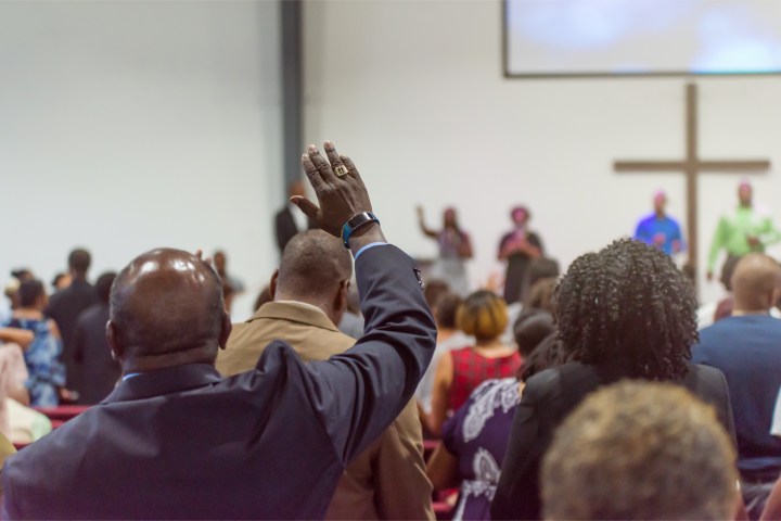 African-American church service