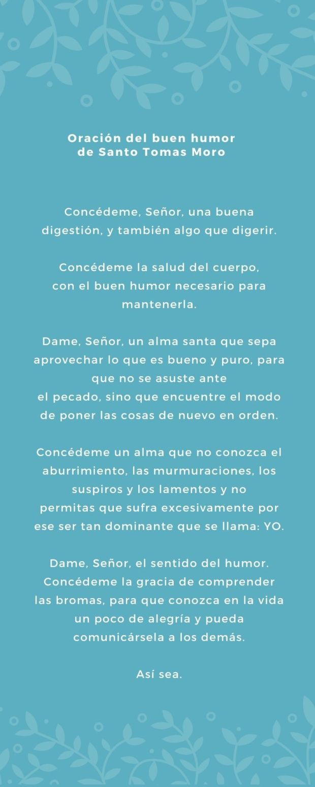 ORACION DEL BUEN HUMOR