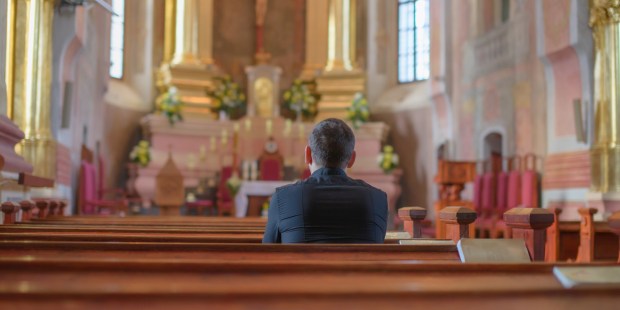 MAN, PRAY, CHURCH