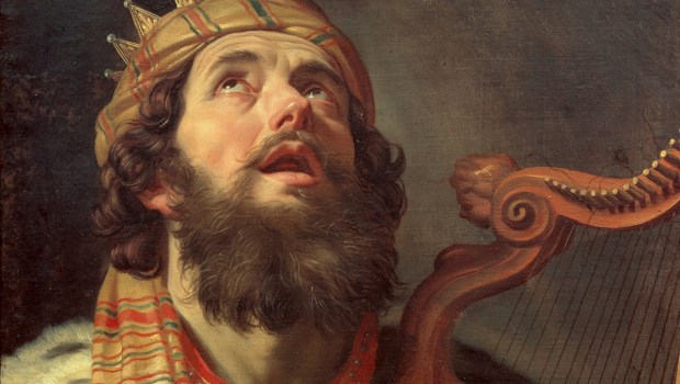king David playing harp