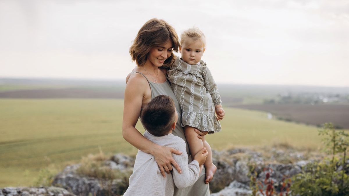 Madre e hijos