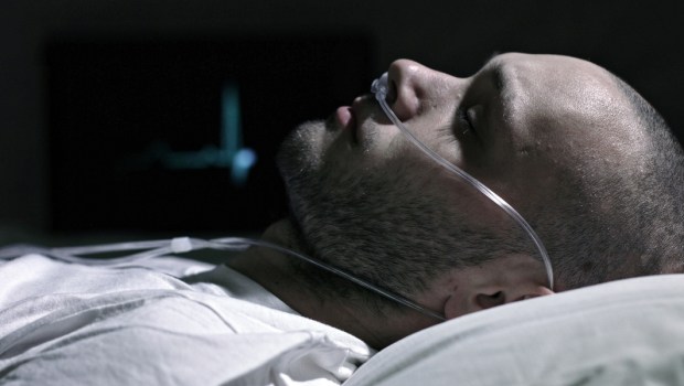 MAN HOSPITALIZED,