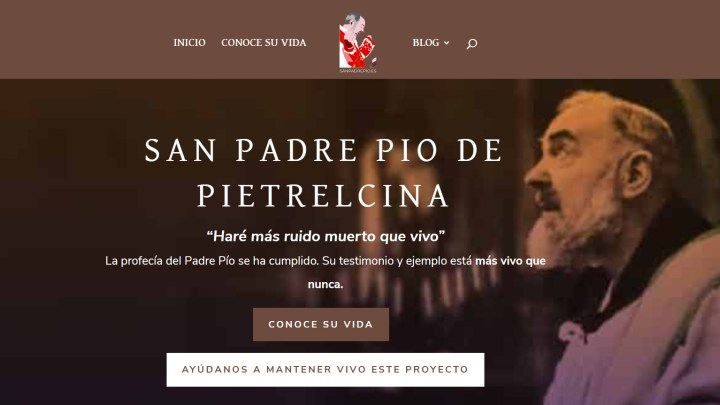 El Padre Pío es el santo de mi conversión”, dice joven que le creó una web