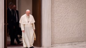 Pope Francis - Sad - walking - audience