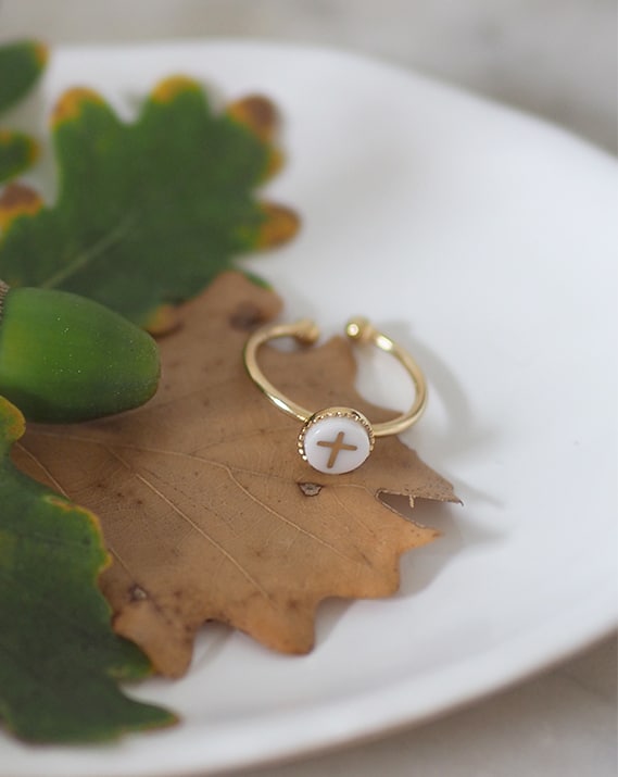 BAGUE CROIX BBUBLE