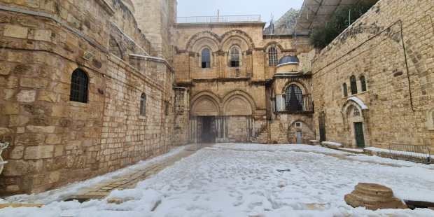 Jerusalén con nieve