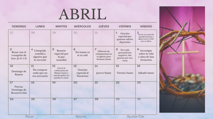 Calendario de Cuaresma