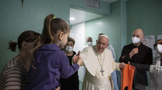 Papa Francesco Ospedale Bambino Gesù