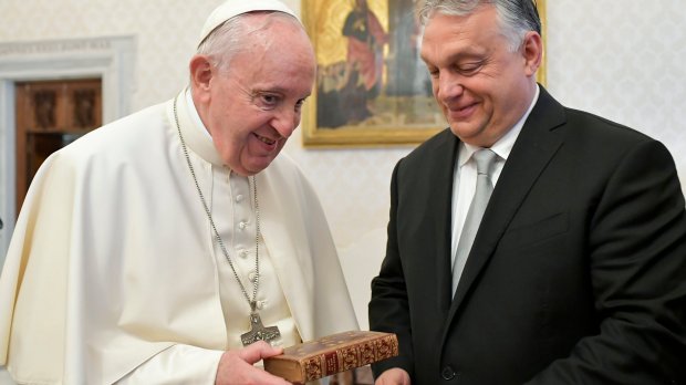 Pope Francis receives Viktor Orban at the Vatican