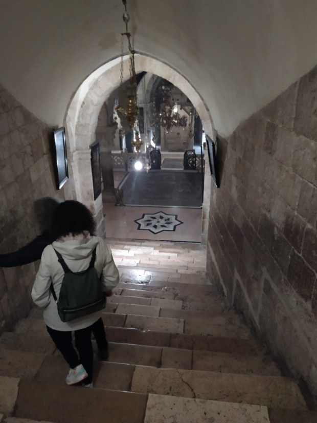 Cruces en el Santo Sepulcro y capilla de la Invención de la Cruz
