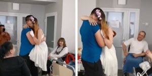 El baile nupcial de una ucraniana que perdió las piernas por una mina