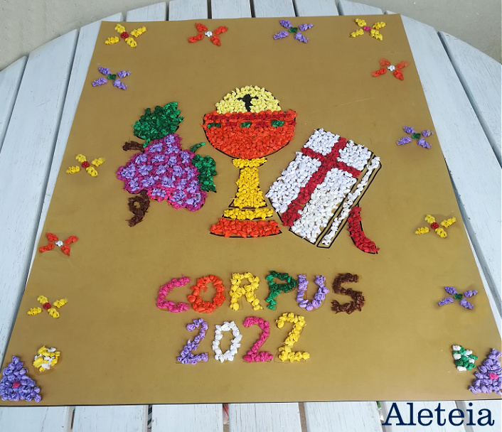Para exponer preparar ballena Elabora con tus hijos una alfombra para festejar el día de Corpus