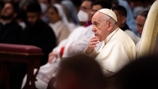 Pope Francis during Holy Mass on Pentecost Sunday presided over by cardinal Giovanni Battista Re