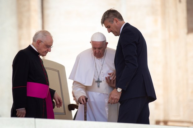 Pope Francis during his weekly general audience in St. Peter's square at the Vatican