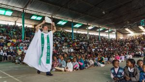 ANTANANARIVO-MADAGASCAR-OCT-07-Father-Pedro-Opeka-during-his-mass-in-his-village-of-Akamasoa-AntananarivoMadagascar-on-oct-07-2007-shutterstock