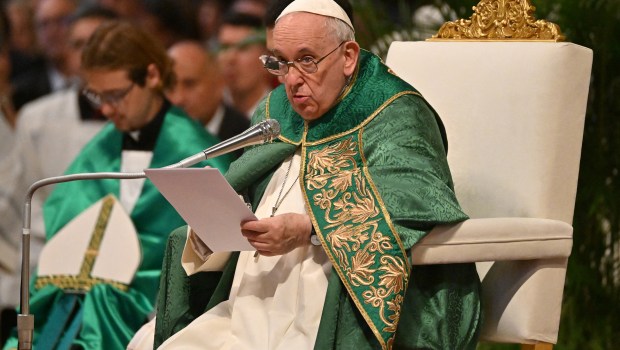 Pope-Francis-presides-over-a-mass-with-the-new-Cardinals-and-the-College-of-Cardinals-AFP