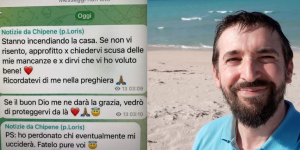 “Nos vemos en el Paraíso”: el último mensaje de texto de Don Loris antes del atentado
