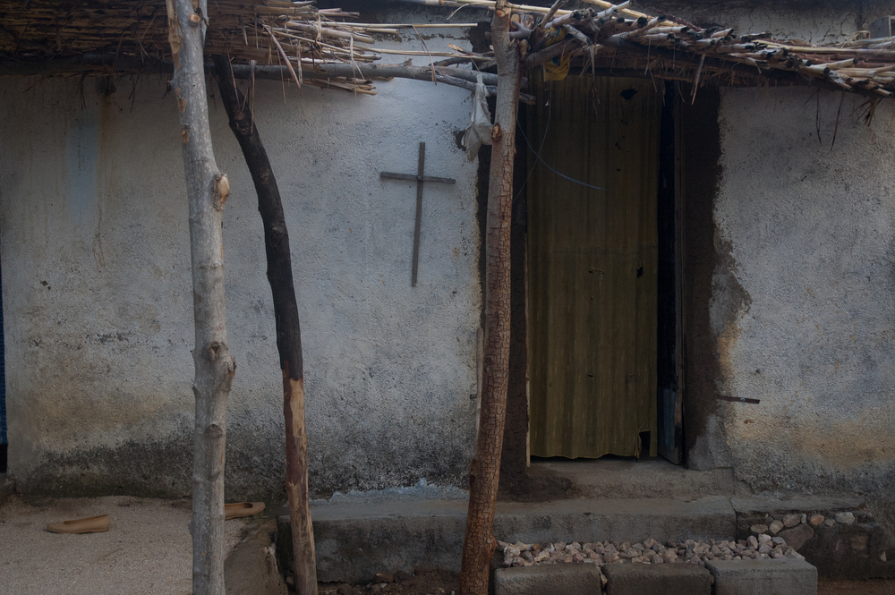 chrześcijańska chata w Kamerunie