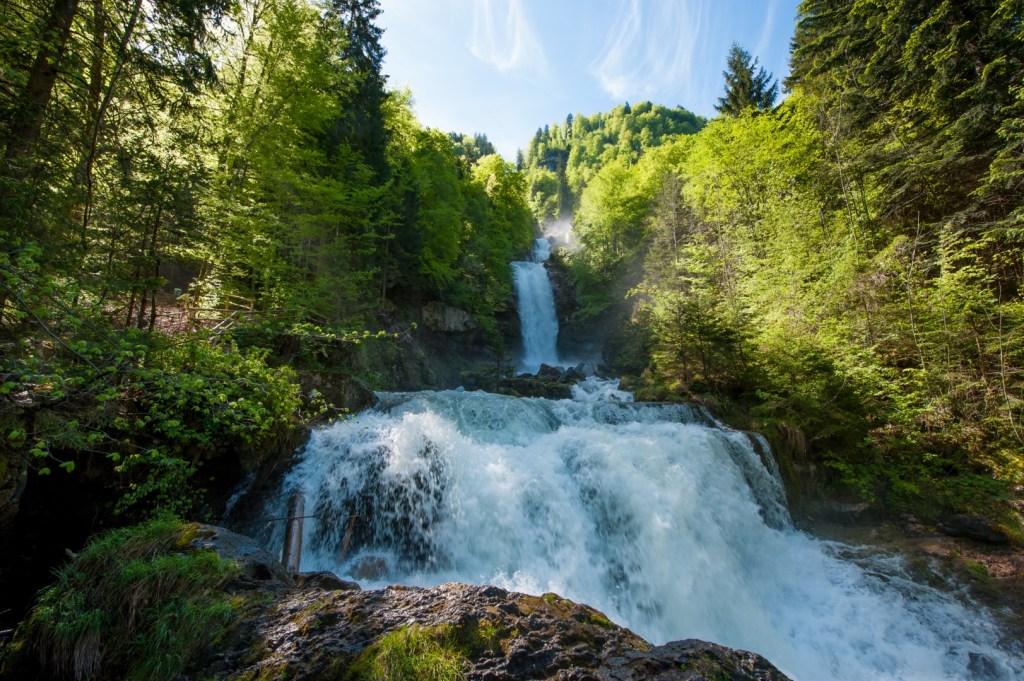 Wodospad Giessbach w Szwajcarii