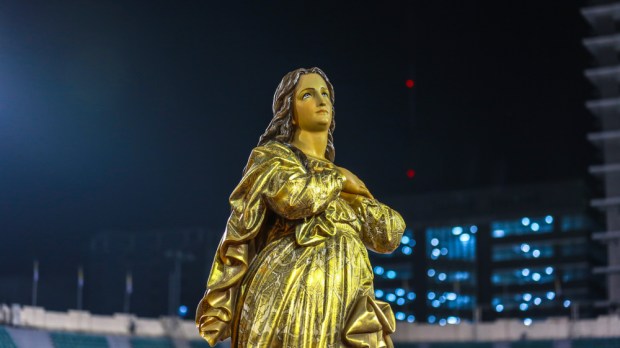 Virgen María, noche