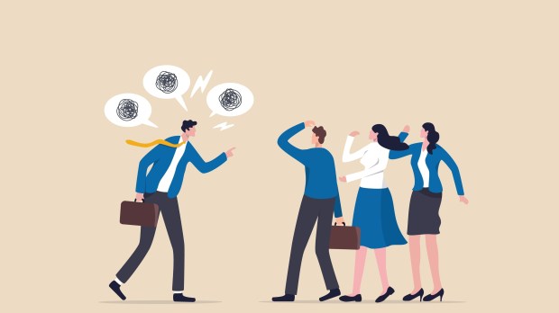 mandón equipo trabajo empresa