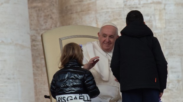 Pope Francis during his weekly general Audience