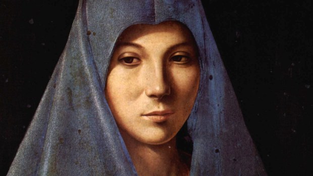 Antonello da Messina: "Dziewica Zwiastowania", olej na desce, Galeria Regionalna w Palermo