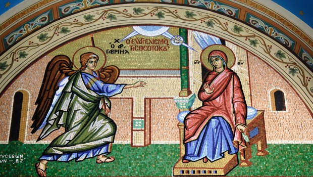 mosaico anunciación