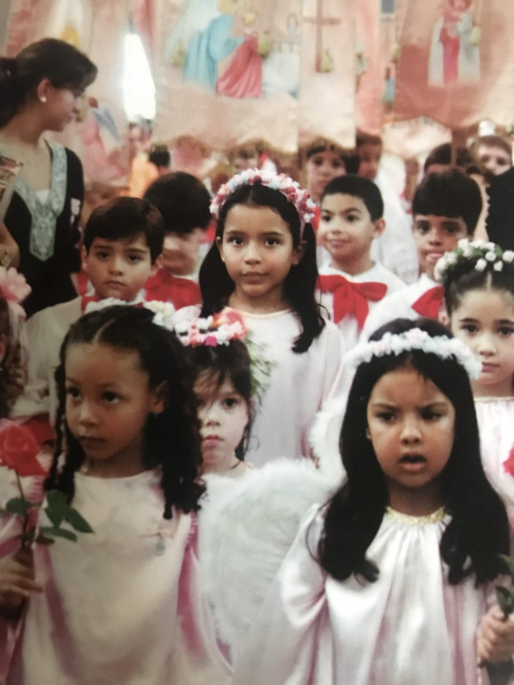 Niños de la Primera Comunión en la fiesta del Niño Jesús de Praga en Caracas