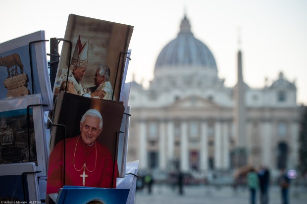 Picture of the late former Pope Benedict XVI.