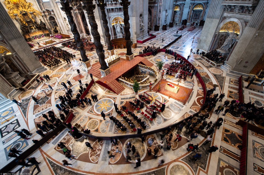 The body of Pope Emeritus Benedict XVI lies in state at St. Peter's Basilica in the Vatican
