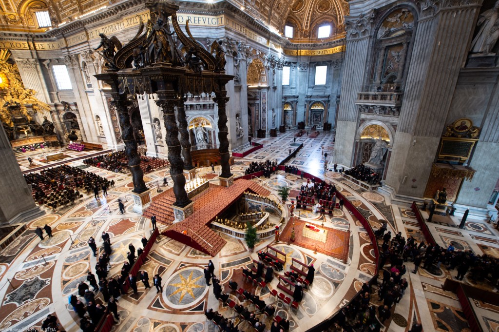 The body of Pope Emeritus Benedict XVI lies in state at St. Peter's Basilica in the Vatican