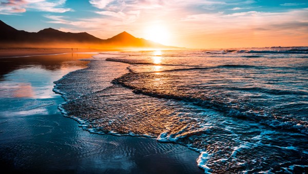 Atardecer en el mar