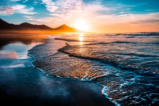 Atardecer en el mar