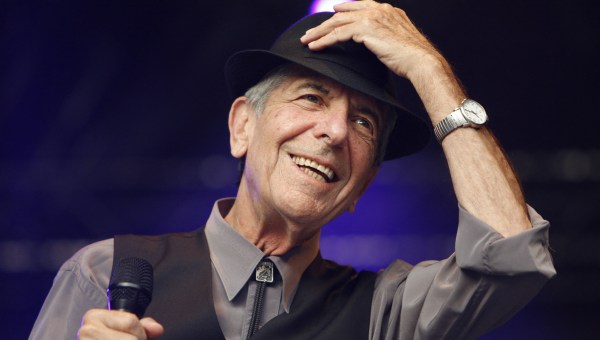 Canadian rock-poet Leonard Cohen performs during his first ever show in Germany within the scope of his Europe tour in Loerrach
