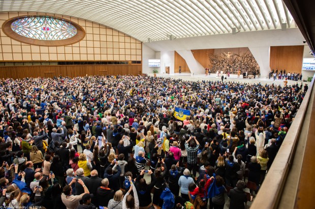 Pope Francis audience to refugees who arrived under humanitarian corridors programme