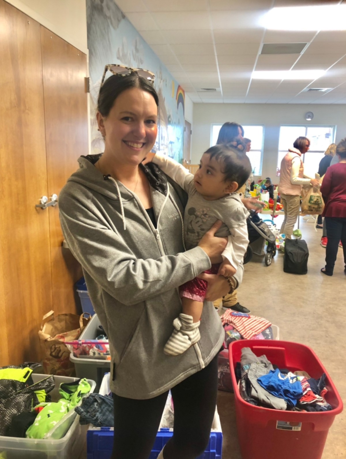 Melissa Scanlon with Walking with Moms in Need