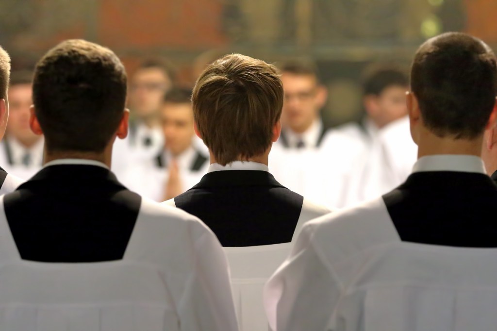 Seminarians at Mass