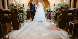 El velo con la Virgen es tendencia entre novias católicas