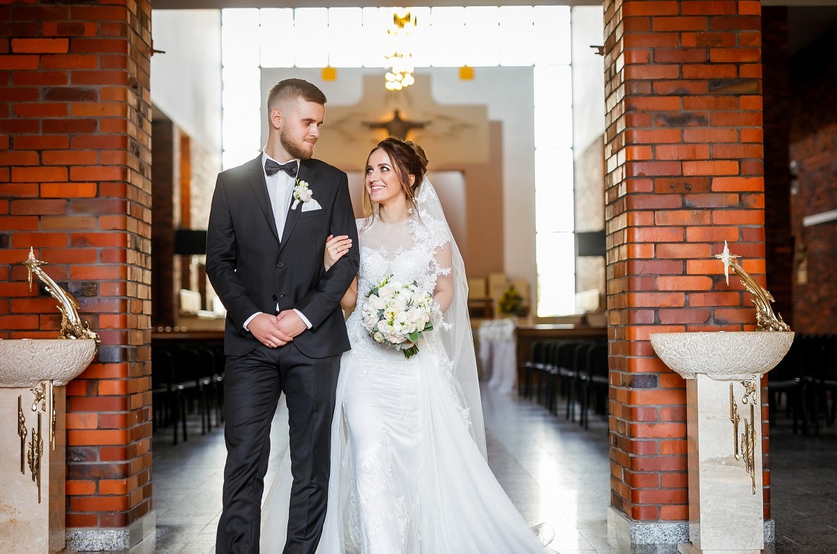 Catholic Couple just married