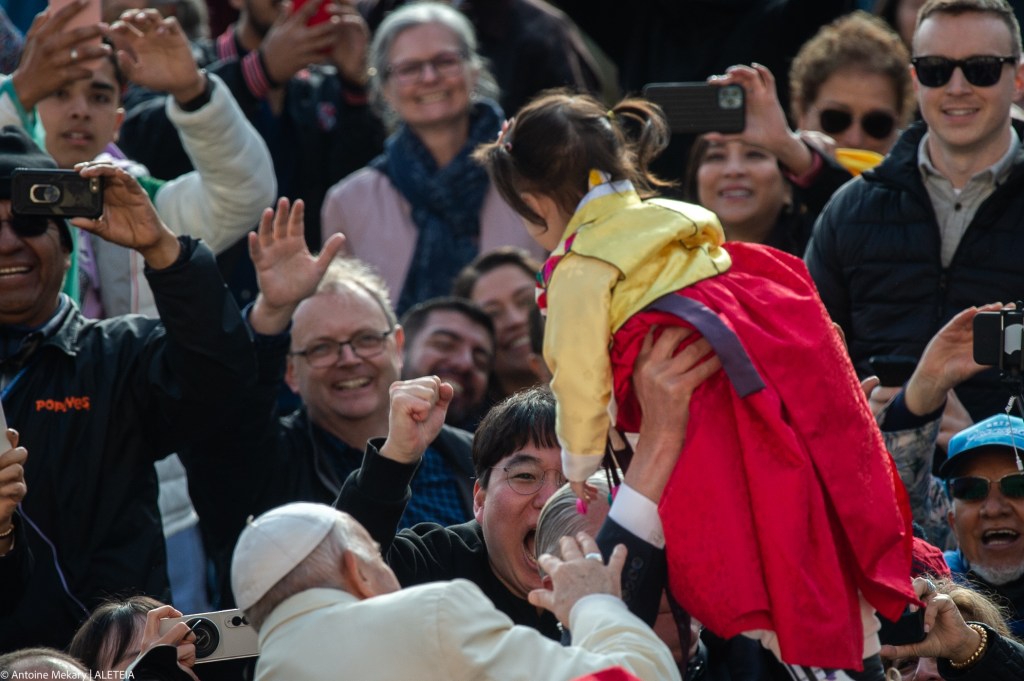Pope Francis during his weekly general audience - April 19-2023