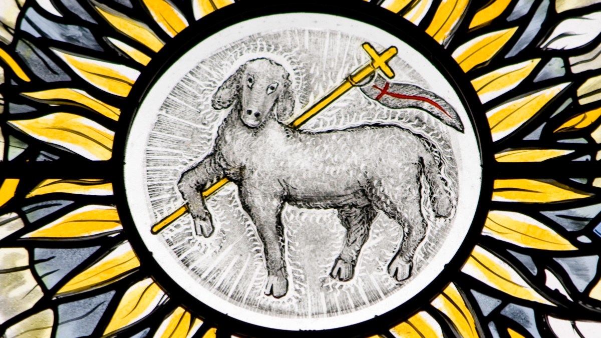 Baranek z chorągwią - symbol zmartwychwstałego Chrystusa