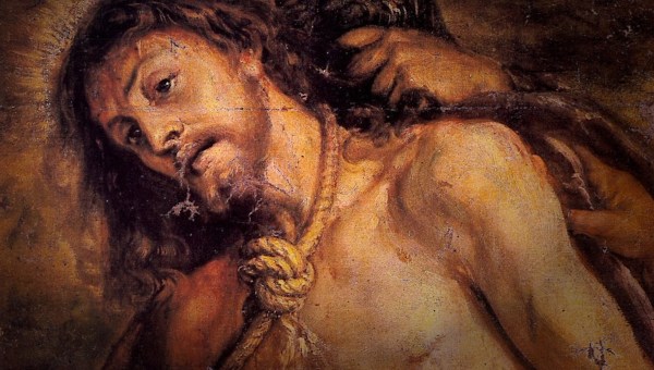 Stacja 10 Drogi Krzyżowej: Jezus z szat obnażony