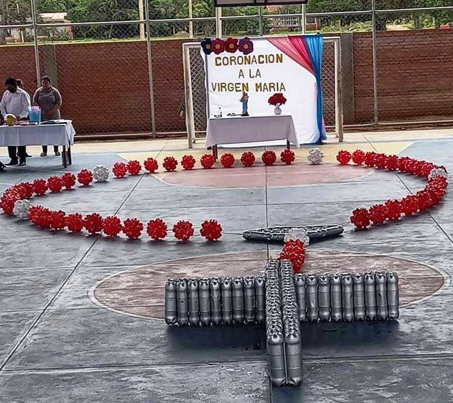 Un rosario gigante en Bolivia